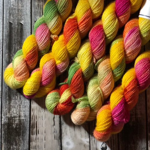 Monarch Silver Sock Mini Skein - Fruit Salad