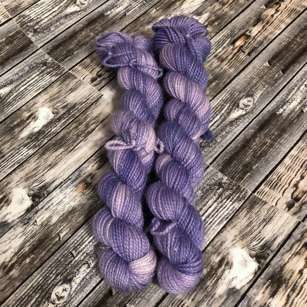 Monarch Silver Sock Mini Skein - Lavender