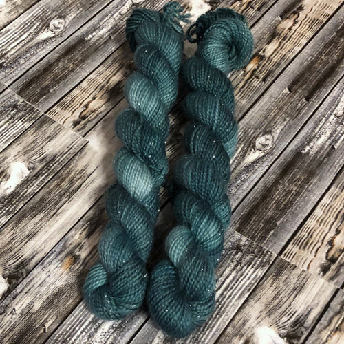 Monarch Silver Sock Mini Skein - Evergreen